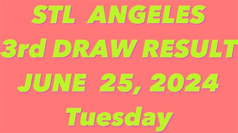 jueteng result today angeles city|STL ANGELES RESULT 3rd DRAW RESULT TODAY JUNE 27, .